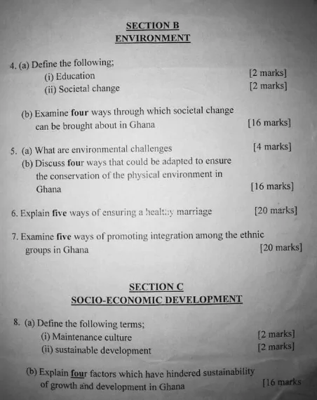 WASSCE likely exam questions for 2023