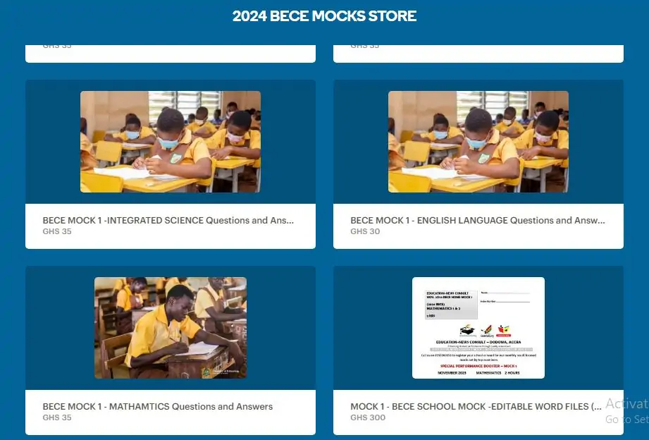 Buy and Download 2024 BECE Mock 1 Questions and Answers For Schools, Teachers, Parents and Homes. Start a focused mock for results