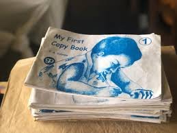 Wooow! Meet the famous little girl on my first copy book. She is a "big woman" now and she will give you fond memories as well